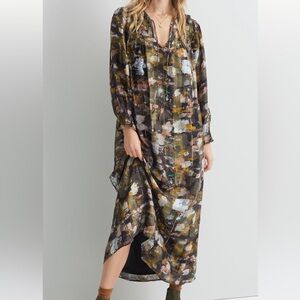 Anthropologie Blair Shimmer Maxi Dress